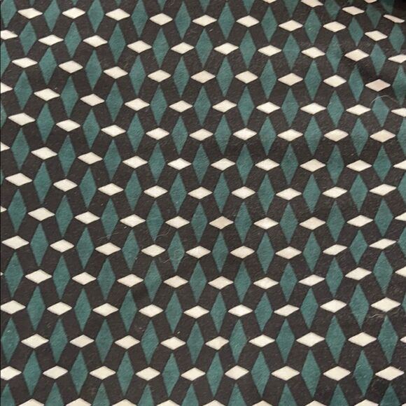 𝅺halogen Green Diamond Print Crop Ankle Pants Sz 12 - Picture 11 of 15